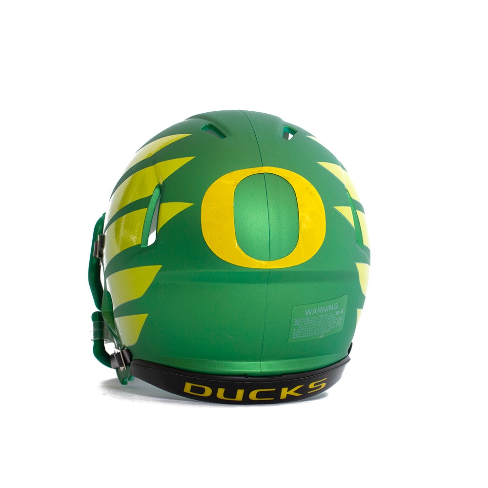 Classic Oregon O, Green, Novelty, Gifts, Football, Riddell, Wing Speed, Mini Helmet, 2023, 737459